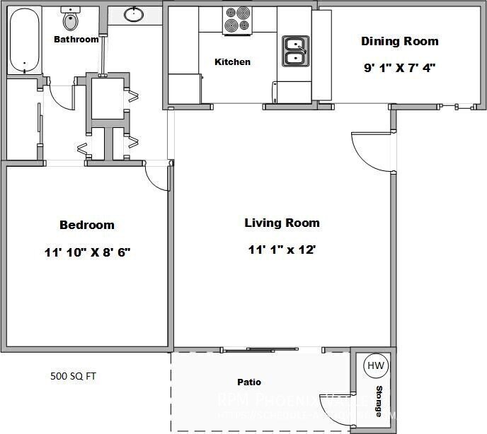 1 Bedroom 1 Bathroom 500 sq.ft. Near Tempe Marketplace property image